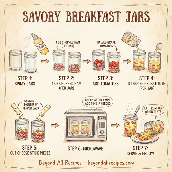 Savory Breakfast Jars instructions