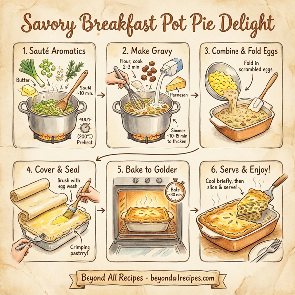 Savory Breakfast Pot Pie Delight instructions