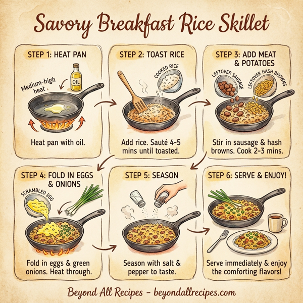 Savory Breakfast Rice Skillet instructions