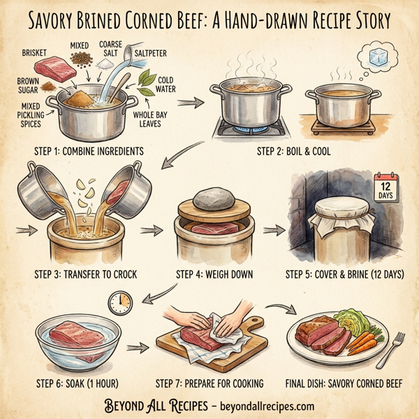Savory Brined Corned Beef instructions