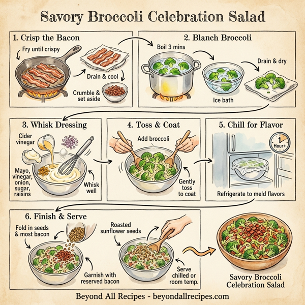 Savory Broccoli Celebration Salad instructions