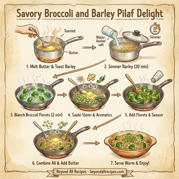 Savory Broccoli and Barley Pilaf Delight instructions