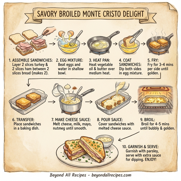 Savory Broiled Monte Cristo Delight instructions