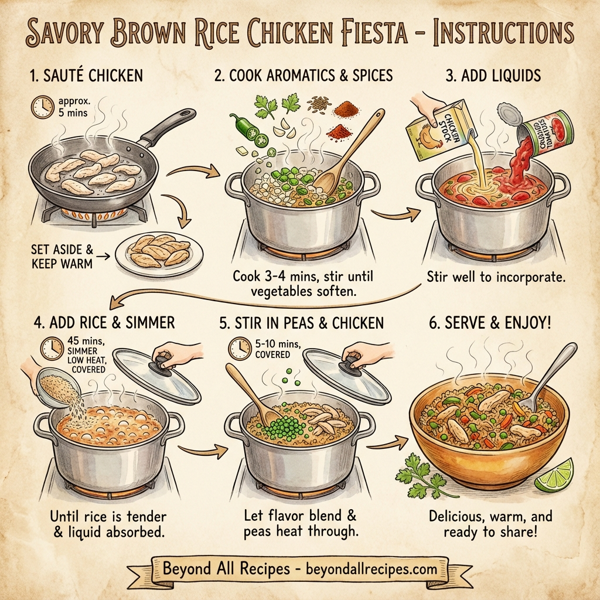 Savory Brown Rice Chicken Fiesta instructions