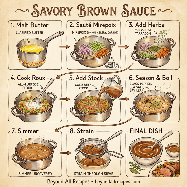 Savory Brown Sauce instructions
