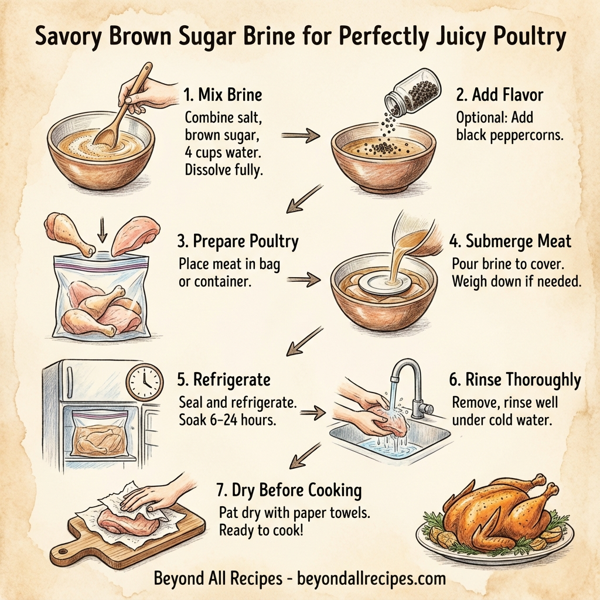 Savory Brown Sugar Brine for Perfectly Juicy Poultry instructions