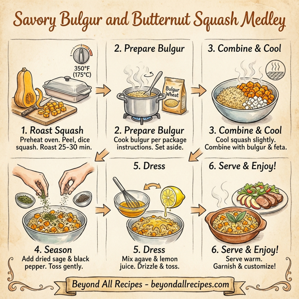 Savory Bulgur and Butternut Squash Medley instructions