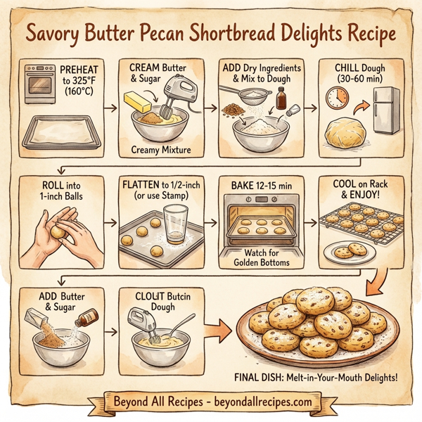 Savory Butter Pecan Shortbread Delights instructions