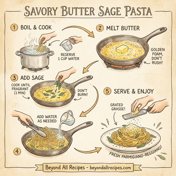Savory Butter Sage Pasta instructions