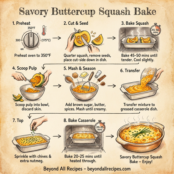 Savory Buttercup Squash Bake instructions