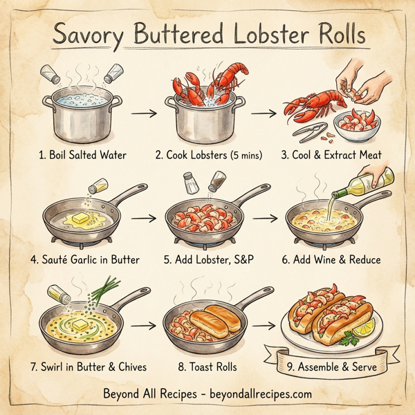 Savory Buttered Lobster Rolls instructions