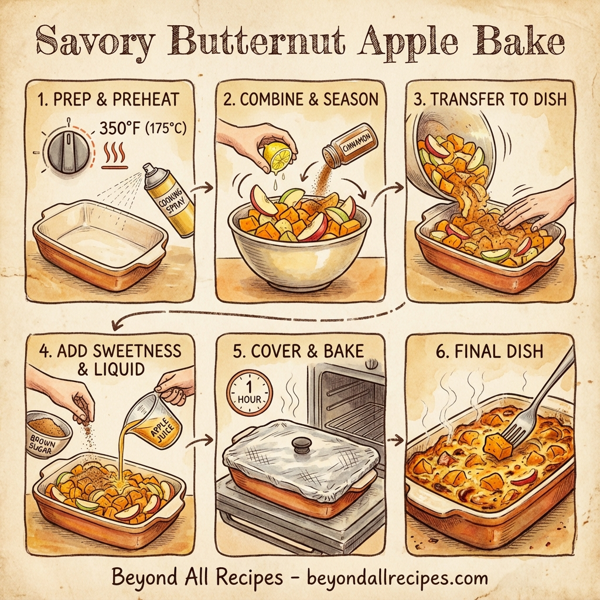 Savory Butternut Apple Bake instructions