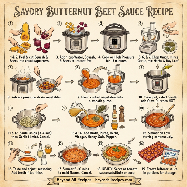 Savory Butternut Beet Sauce instructions