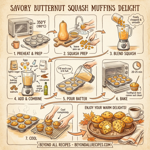 Savory Butternut Squash Muffins Delight instructions