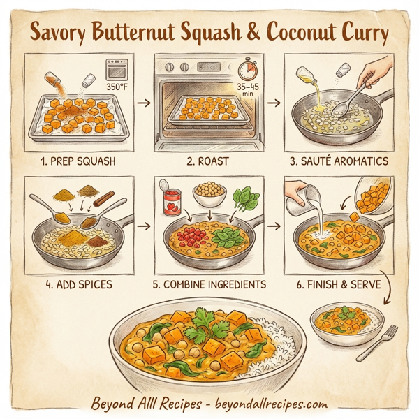 Savory Butternut Squash & Coconut Curry instructions