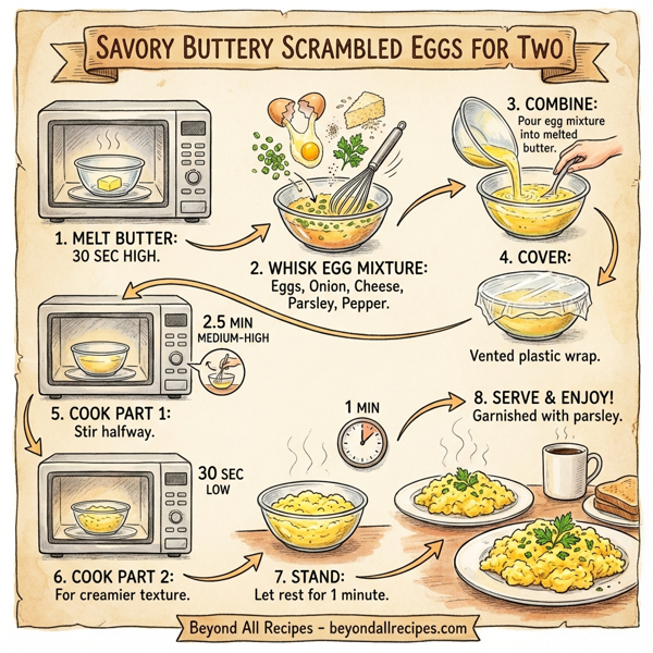Savory Buttery Scrambled Eggs for Two instructions