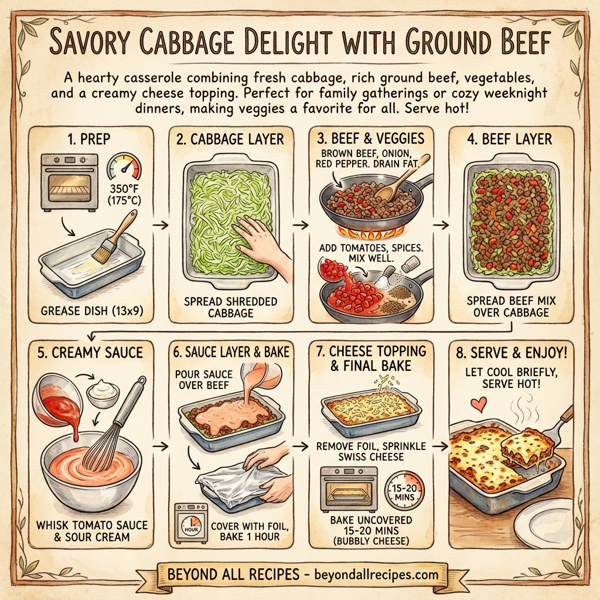 Savory Cabbage Delight with Ground Beef instructions
