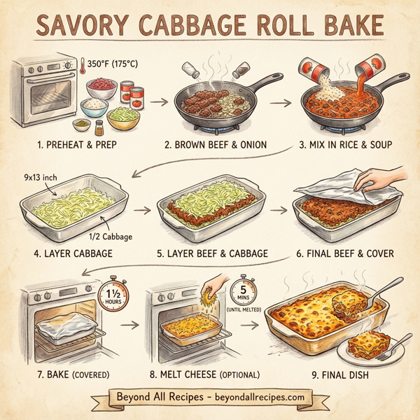 Savory Cabbage Roll Bake instructions