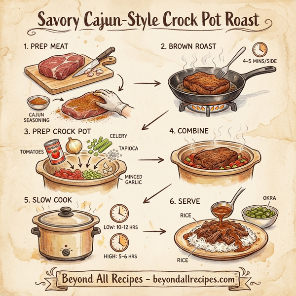 Savory Cajun-Style Crock Pot Roast instructions
