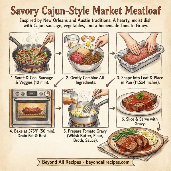 Savory Cajun-Style Market Meatloaf instructions