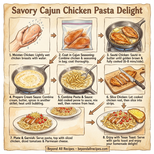 Savory Cajun Chicken Pasta Delight instructions