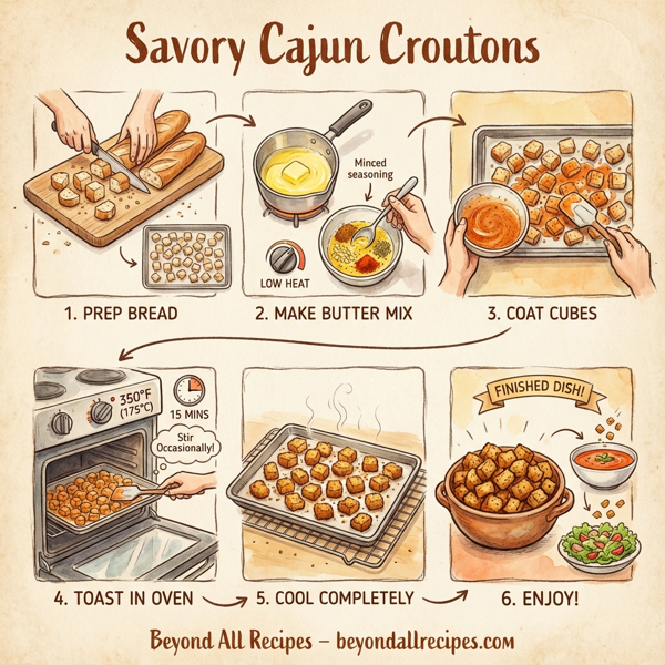Savory Cajun Croutons instructions