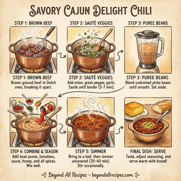 Savory Cajun Delight Chili instructions