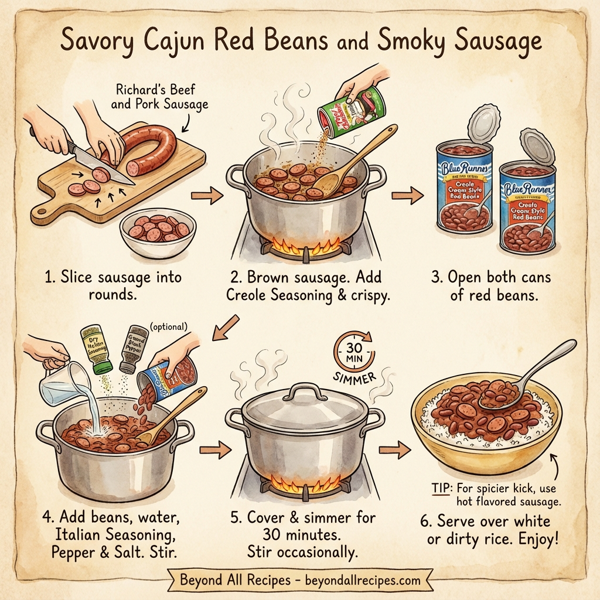 Savory Cajun Red Beans and Smoky Sausage instructions