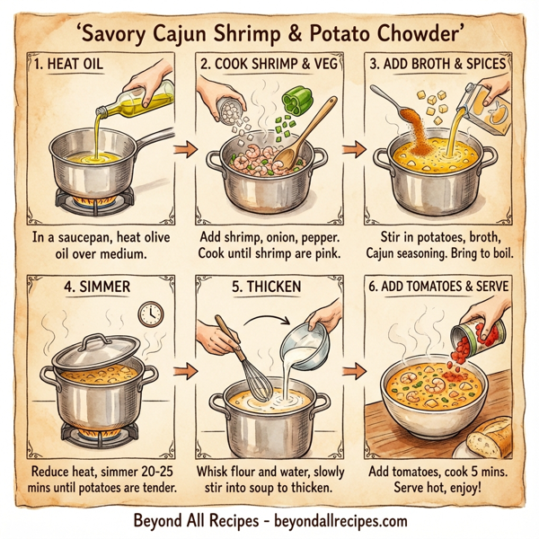 Savory Cajun Shrimp & Potato Chowder instructions