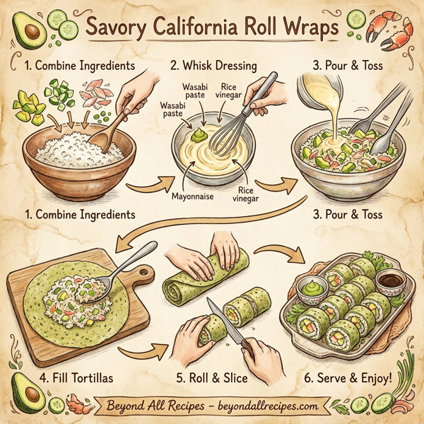 Savory California Roll Wraps instructions