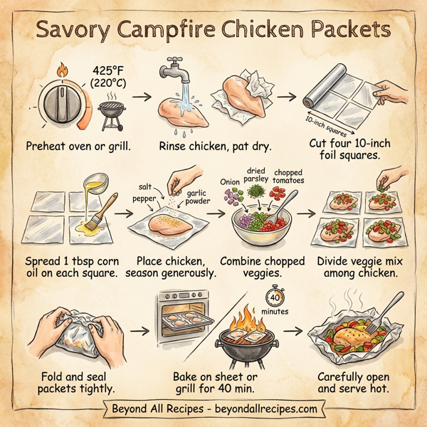 Savory Campfire Chicken Packets instructions
