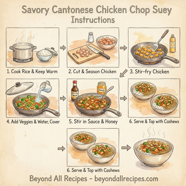 Savory Cantonese Chicken Chop Suey instructions