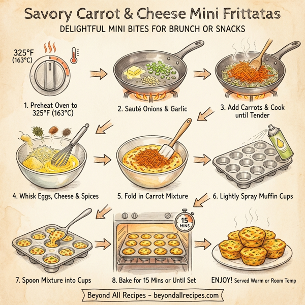 Savory Carrot & Cheese Mini Frittatas instructions
