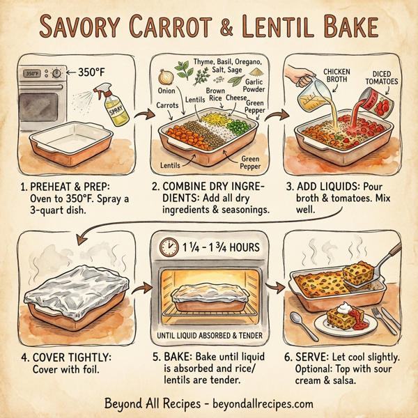 Savory Carrot and Lentil Bake instructions