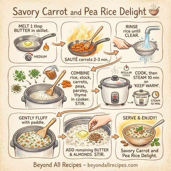 Savory Carrot and Pea Rice Delight instructions