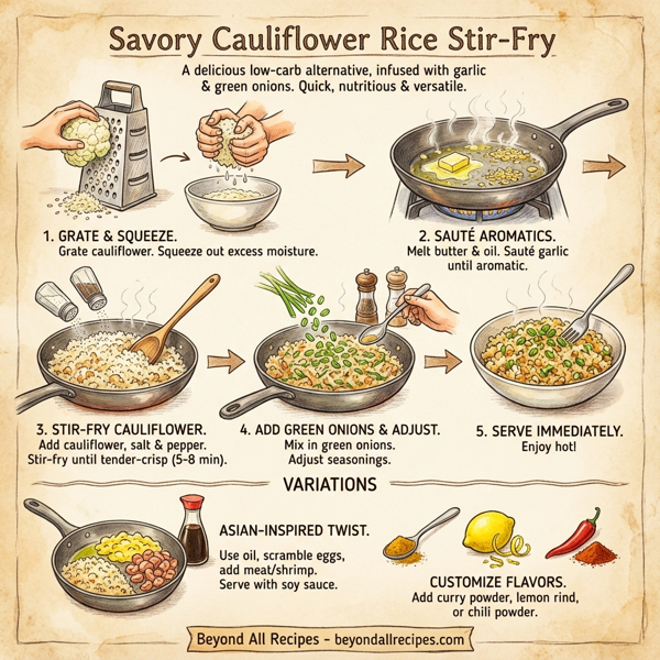 Savory Cauliflower Rice Stir-Fry instructions