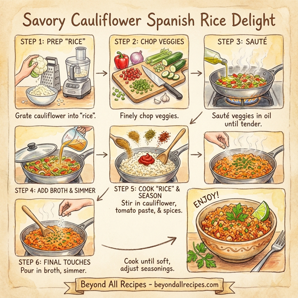 Savory Cauliflower Spanish Rice Delight instructions