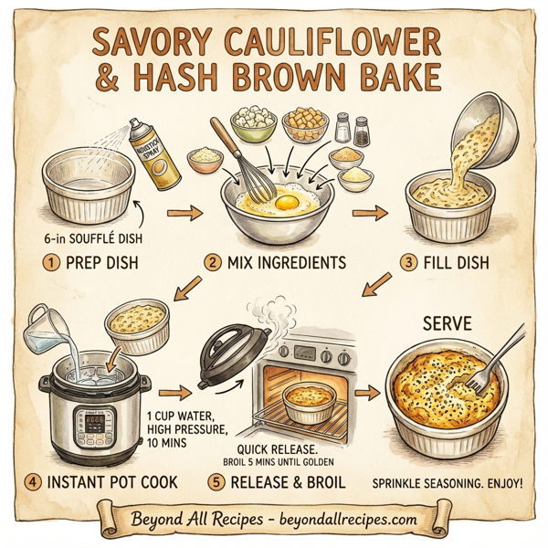 Savory Cauliflower and Hash Brown Bake instructions