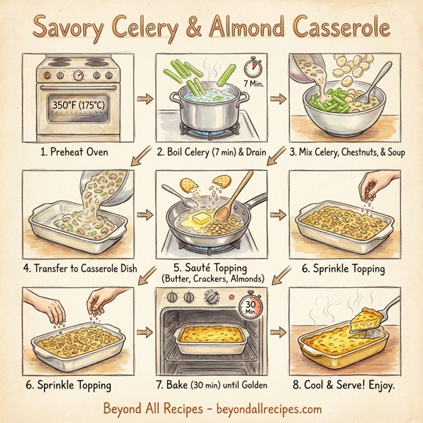 Savory Celery & Almond Casserole instructions