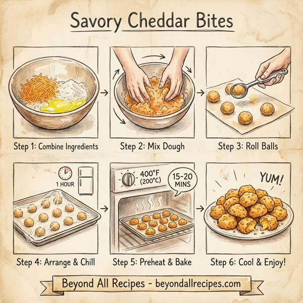 Savory Cheddar Bites instructions