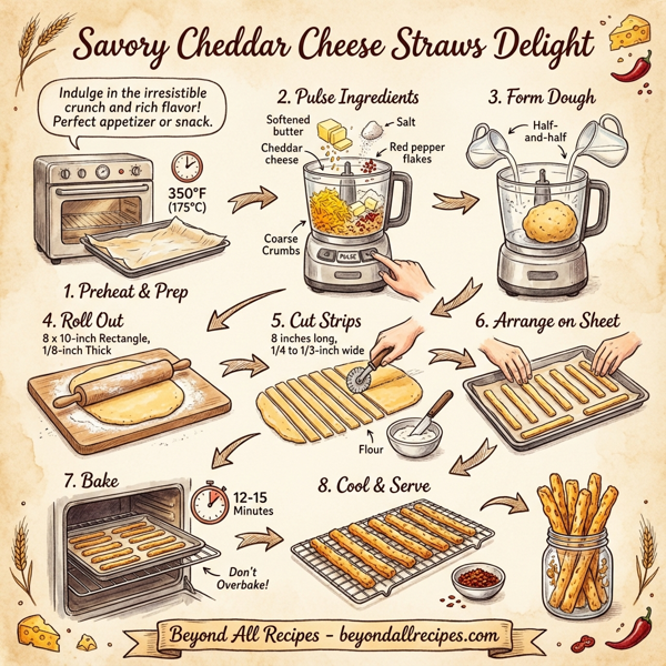 Savory Cheddar Cheese Straws Delight instructions