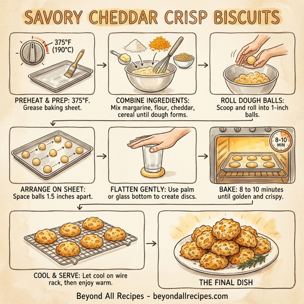 Savory Cheddar Crisp Biscuits instructions