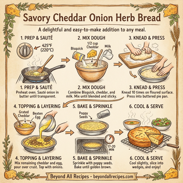 Savory Cheddar Onion Herb Bread instructions