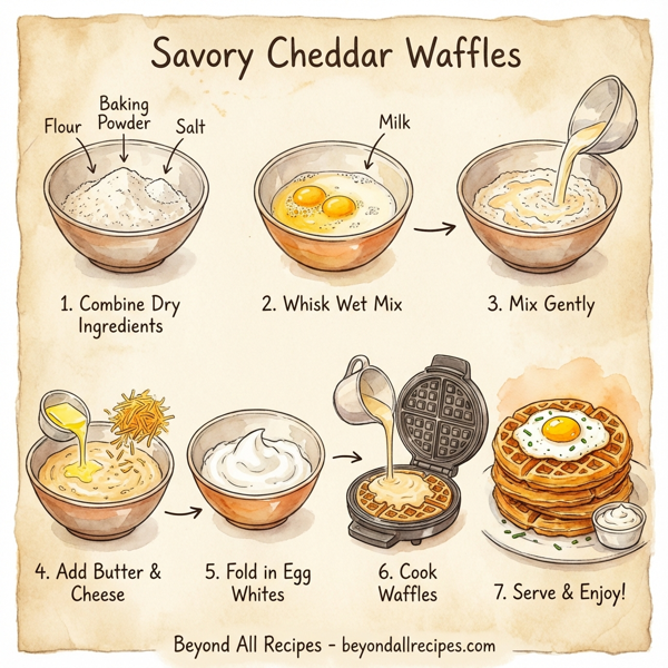 Savory Cheddar Waffles instructions