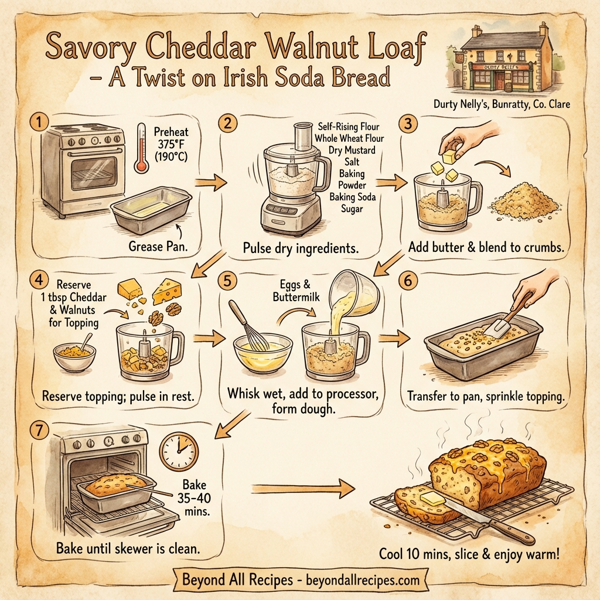 Savory Cheddar Walnut Loaf instructions