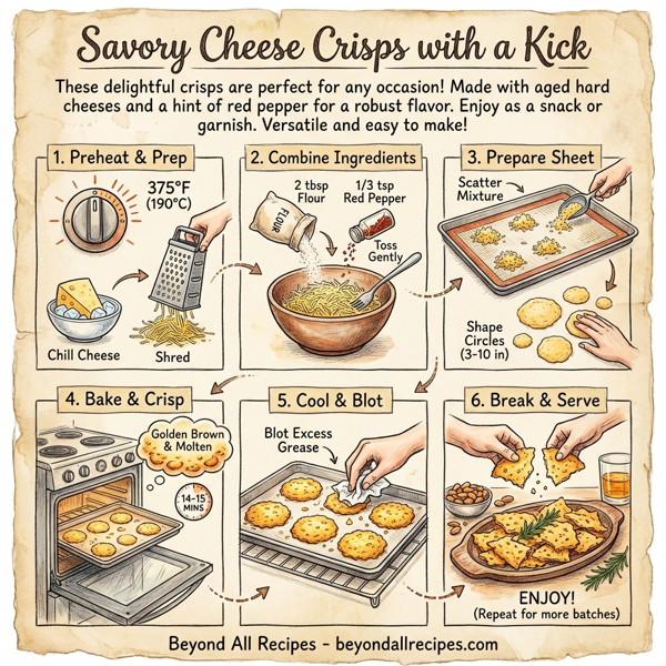 Savory Cheese Crisps with a Kick instructions