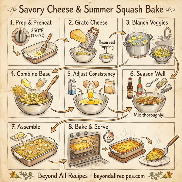 Savory Cheese & Summer Squash Bake instructions