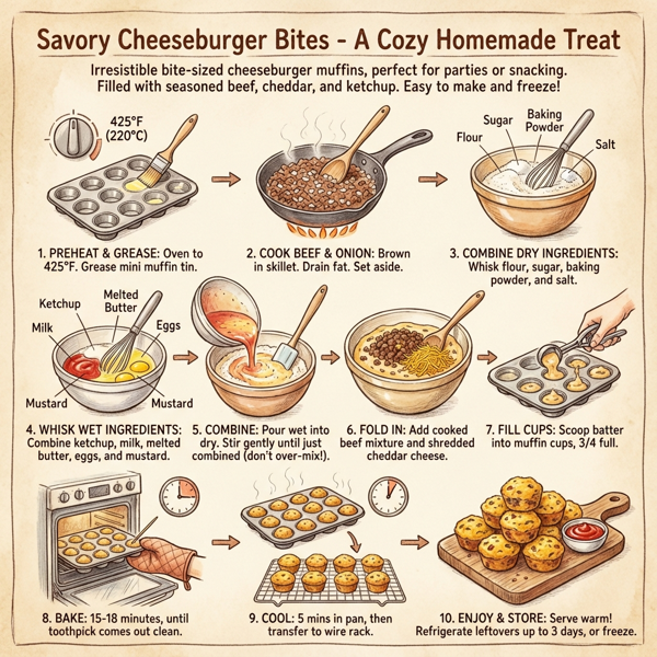Savory Cheeseburger Bites instructions