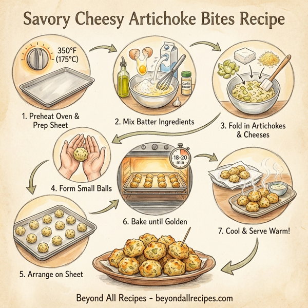 Savory Cheesy Artichoke Bites instructions
