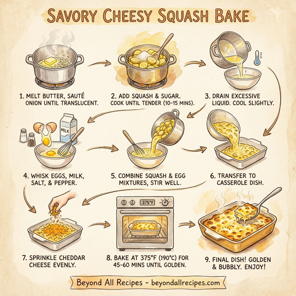 Savory Cheesy Squash Bake instructions